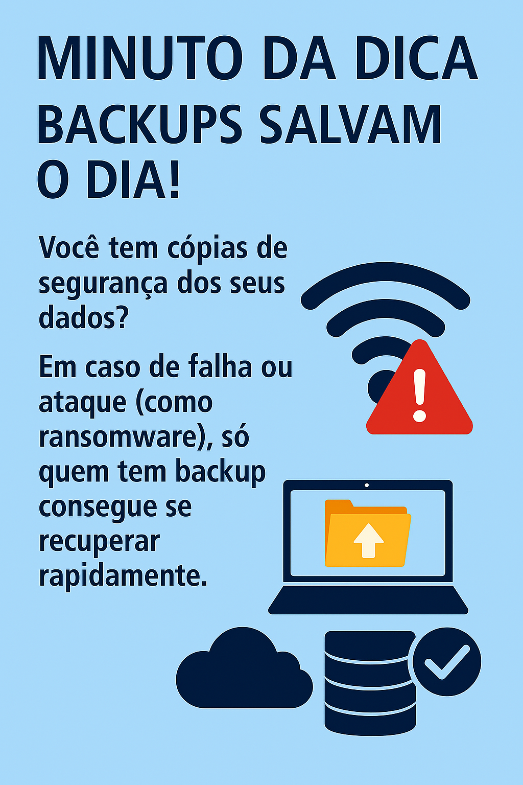 Imagem do post Minuto da Dica - Backups salvam o dia