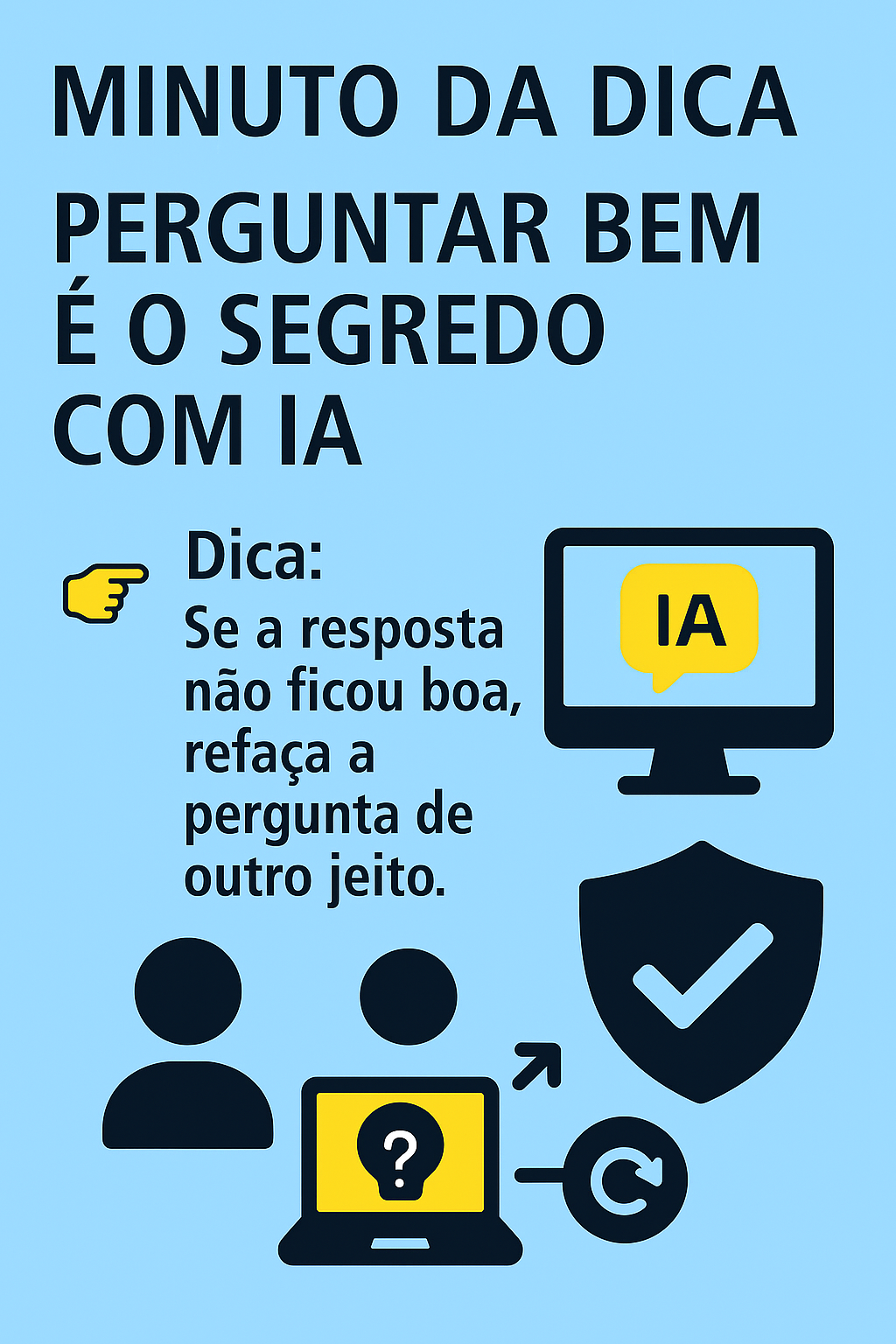 Imagem do post Minuto da Dica – Perguntar bem é o segredo com IA