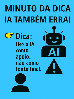 Imagem do post Minuto da Dica – IA também erra!