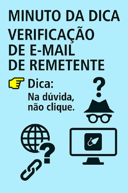 Imagem do post Minuto da Dica – Verificação de E-mail de Remetente