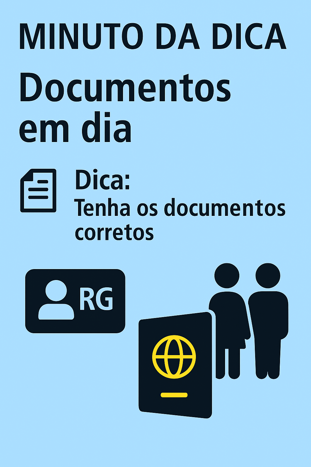 Imagem do post Minuto da Dica – Documentos em dia